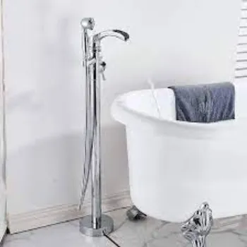 Silver Bathtub Faucet